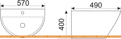 Умывальник CeramaLux B165 фотография