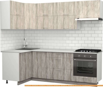 Кухня S-Company Клео крафт 1.2x2.4 левая (артвуд темный/артвуд светлый) фотография