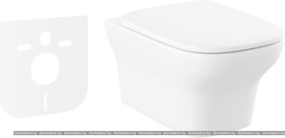 Унитаз Lavinia Boho Bristol Rimless 21010007 (чаша, пневмокрышка, шум-я) фотография