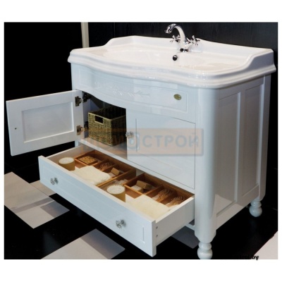 Тумба BelBagno NOVANTA Classico 86,4 Bianco Lucido фотография