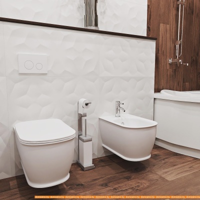 Унитаз Lavinia Boho Relfix Bell Pro Rimless 10 в 1 98010011 (белое стекло) фотография