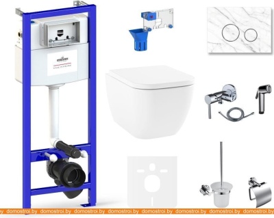 Унитаз Lavinia Boho Relfix One 10 в 1 75110517 (statuary иск. камень) фотография