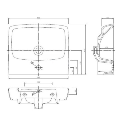 Умывальник Kolo Nova Pro M31151 50x42 фотография