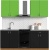 Кухня Сивирин-Компани Клео колор 1.6 (черный/зеленый) фотография