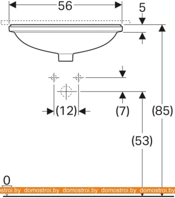Умывальник Geberit Variform 500.755.01.2 фотография