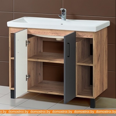 Тумба под умывальник Акваль Лофт 70 фотография