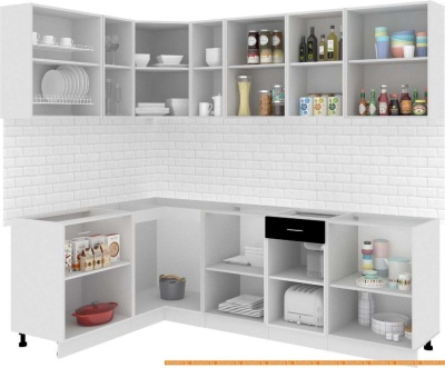 Кухня Кортекс-мебель Корнелия Экстра 1.5x2.4 без столешницы (дуб сонома/венге) фотография