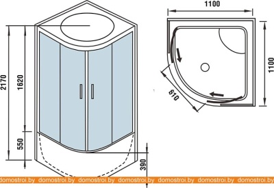 Душевая кабина WeltWasser WW500 Emmer 12055 фотография