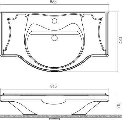 Умывальник Акватон America 85 86.5x48 7327206000 фотография