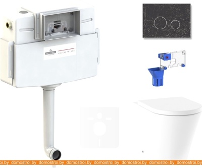 Унитаз Lavinia Boho Relfix Biore 5 в 1 87551049 (greek black искусств. камень) фотография