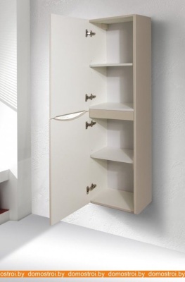 Шкаф-пенал BelBagno Fly-Marino-1500-2A-SC-BO-P-L (левый, bianco opaco) фотография