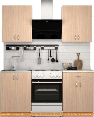 Кухня S-Company Клео лайт 1.2 (дуб молочный/дуб молочный) фотография