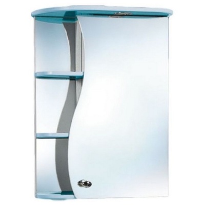 Зеркальный шкаф Акваль Милана 50 [AM.04.50.03.R] голубой фотография