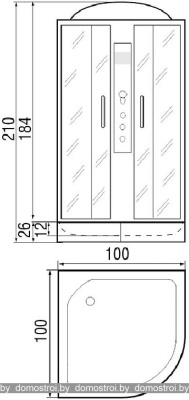 Душевая кабина River Desna 100/26 MT фотография