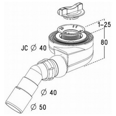 Сифон для поддона Radaway 5 SL1 фотография