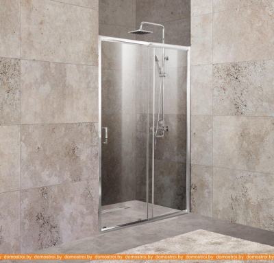 Душевая дверь BelBagno UNIQUE-BF-1-100/115-C-Cr (прозрачное стекло) фотография