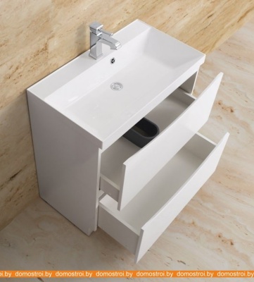 Тумба под умывальник BelBagno Marino-900-2C-PIA-BL-P (bianco lucido) фотография