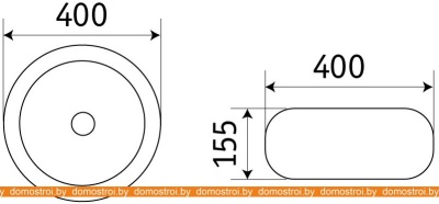 Умывальник CeramaLux C1063 (белый/золотистый) фотография