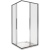 Душевой уголок GoodDoor IDEA CR-100-C-B 100x100 стекла прозрачные (без поддона) фотография