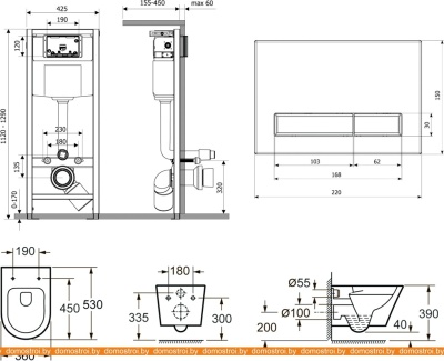 Унитаз Lavinia Boho Relfix Biore Rimless 7 в 1 87050184 (черный пластик) фотография