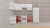 Кухня ВерсоМебель ЭкоЛайт-5 1.2x2.1 левая (белый/рубиново-красный) фотография