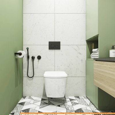 Унитаз Lavinia Boho Relfix Aveo Rimless 6 в 1 77050212 (черный пластик) фотография