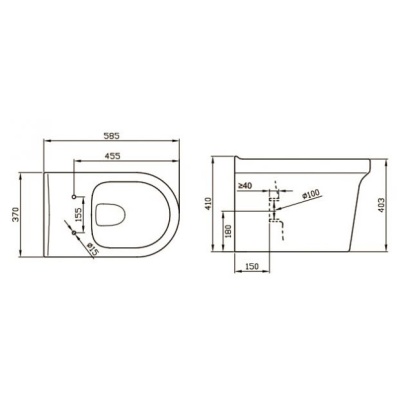 Приставной унитаз BelBagno Vella BB829CB фотография