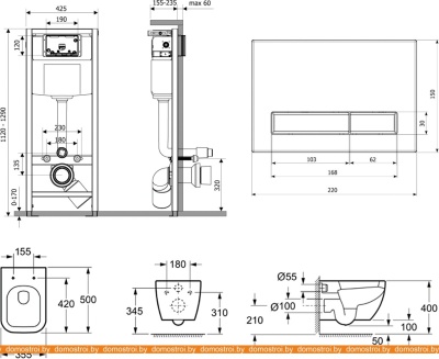Унитаз Lavinia Boho Relfix One 7 в 1 87040057 (белое стекло) фотография