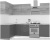Кухня Интермебель Микс Топ-23 2.1x1.42м левая (дуб каньон-вудлайн кремовый-венато) фотография