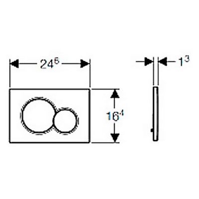 Кнопка для инсталляции Geberit Sigma 01 115.770.KA.5 фотография