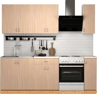 Кухня S-Company Клео лайт 1.7 (дуб молочный/дуб молочный) фотография