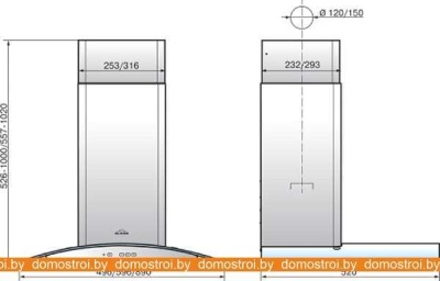 Вытяжка Elikor Аметист 60П-430-К3Д (черный) фотография