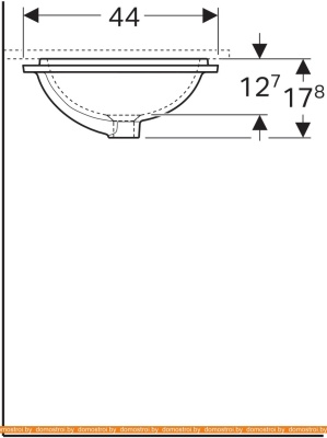 Умывальник Geberit VariForm 500.763.01.2 фотография