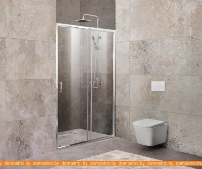 Душевая дверь BelBagno UNIQUE-BF-1-100/115-C-Cr (прозрачное стекло) фотография