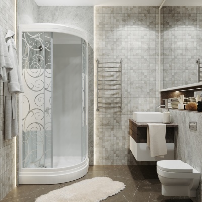 Душевая кабина Triton Стандарт А3 ДН4 90x90 узоры фотография