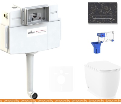 Унитаз Lavinia Boho Relfix Bell Pro 5 в 1 87551014 (greek black искусств. камень) фотография