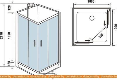 Душевая кабина WeltWasser WW500 Laine 1001 фотография