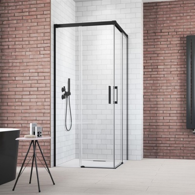 Душевая дверь Radaway Idea KDD Black L/R [387062-54-01] 100x205 прозрачная фотография