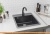 Кухонная мойка Ulgran U-406 (черный) фотография