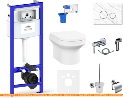 Унитаз Lavinia Boho Relfix Grance Hill Rimless 10 в 1 75110767 (statuary камень) фотография