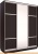 Шкаф-купе Евва 203 VS.02 АЭП ШК.3 02 (венге/серебро) фотография
