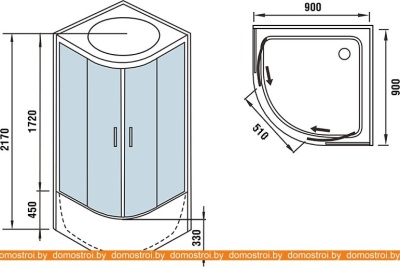 Душевая кабина WeltWasser WW500 Halle 902 фотография