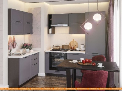 Кухня Vivat Mebel Глетчер-03 (маренго силк) фотография