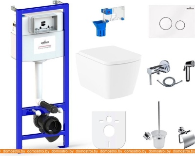 Унитаз Lavinia Boho Relfix Aveo Rimless 10 в 1 98010095 (белое стекло) фотография