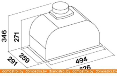 Вытяжка Falmec Gruppo Incasso Touch Vision 50 800/1280 м3/ч фотография