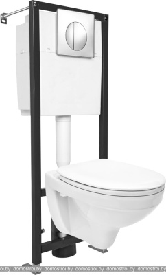 Унитаз Cersanit Delfi SET-DEL/Black/TPL/Cg-w фотография