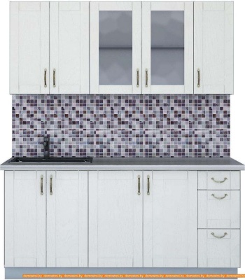 Кухня Интерлиния Мила Крафт 1.7Б (дуб полярный) фотография