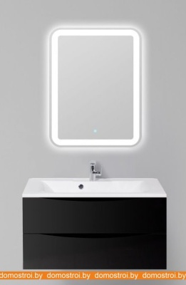 Тумба под умывальник BelBagno Marino-900-2C-SO-NL-P (nero laccato lucido) фотография