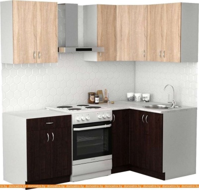 Кухня S-Company Клео лайт 1.2x1.5 правая (венге/дуб сонома) фотография