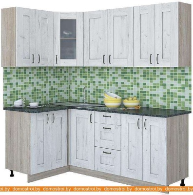 Кухня Интерлиния Мила Хольц 12x20 (дуб белый) фотография